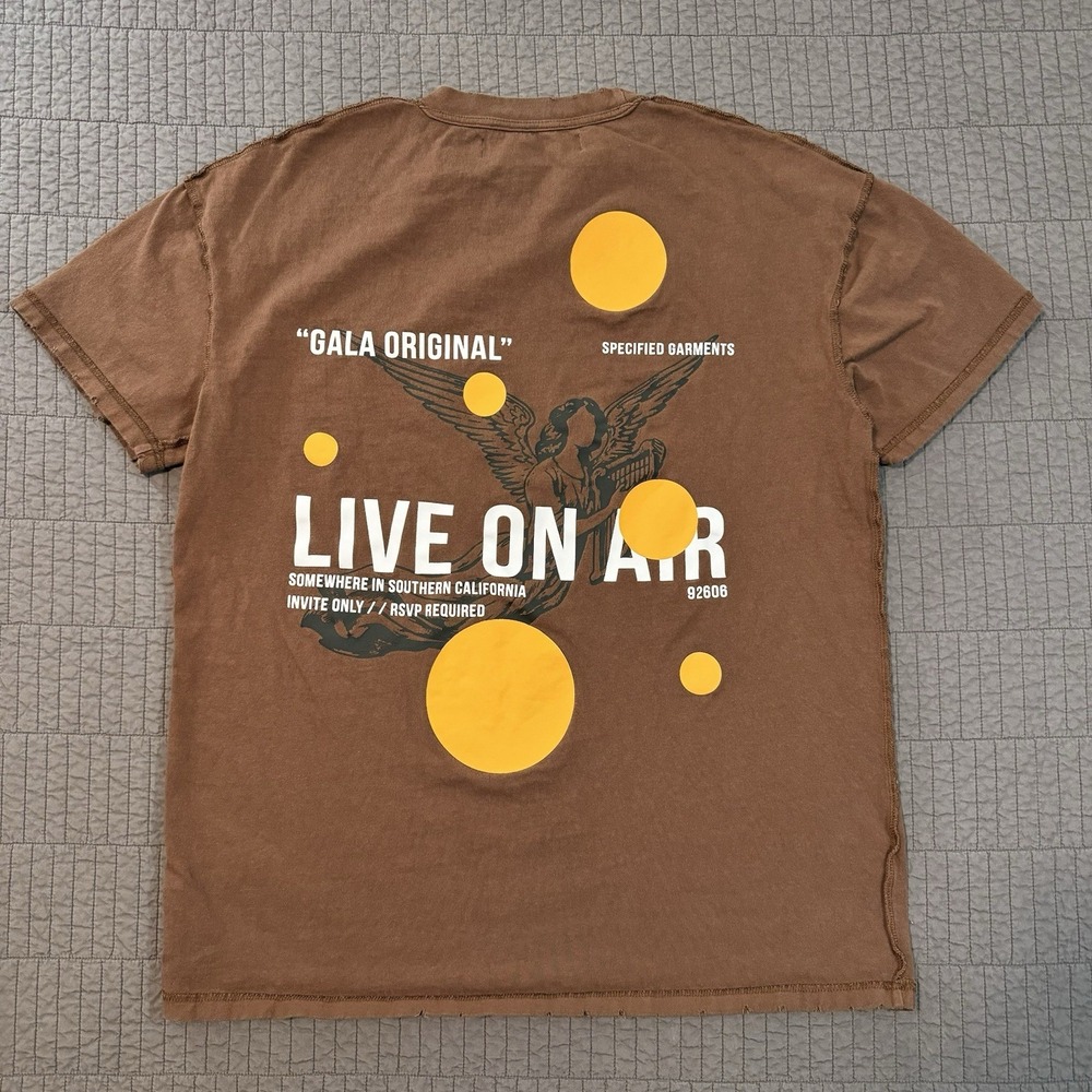 Gala Original T Shirt Men's XL Brown Urban Streetwear‎ Heavyweight Graphic Tee